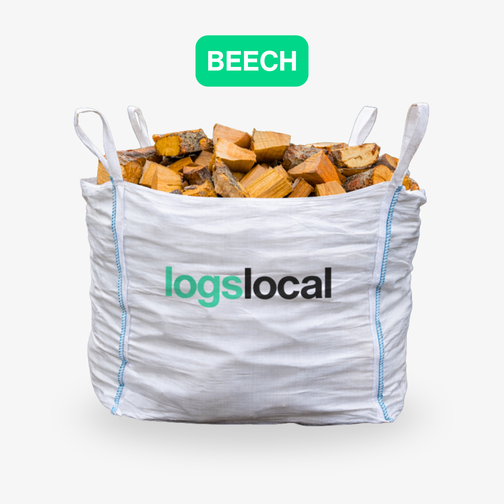 Kiln Dried Beech Logs Firewood Large Tonne Bag