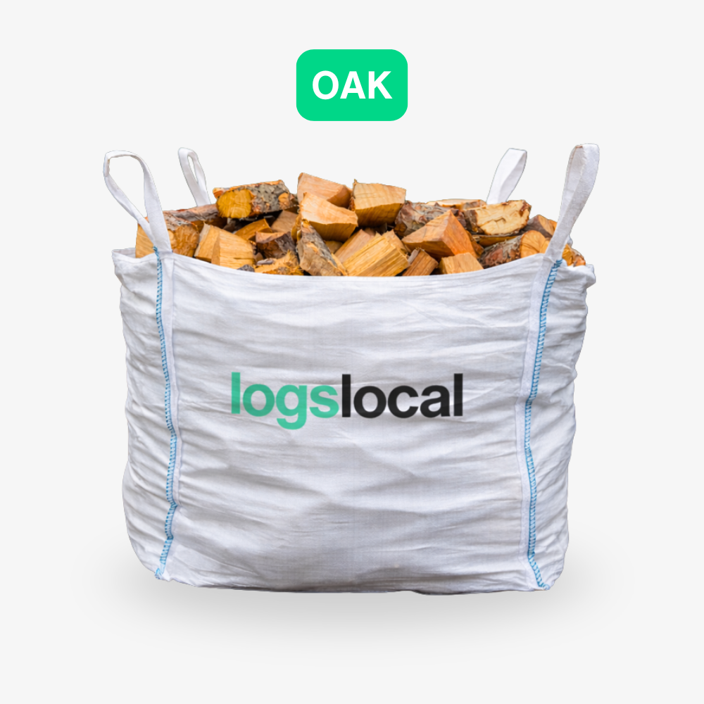 Kiln Dried Oak Logs Firewood Large Tonne Bag