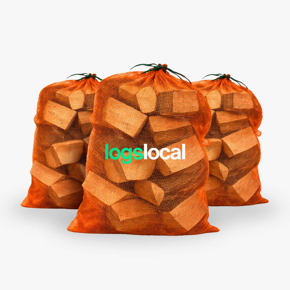 Logs Local Net Bag of Kiln Dried Hardwood Logs Log Bag (40L)