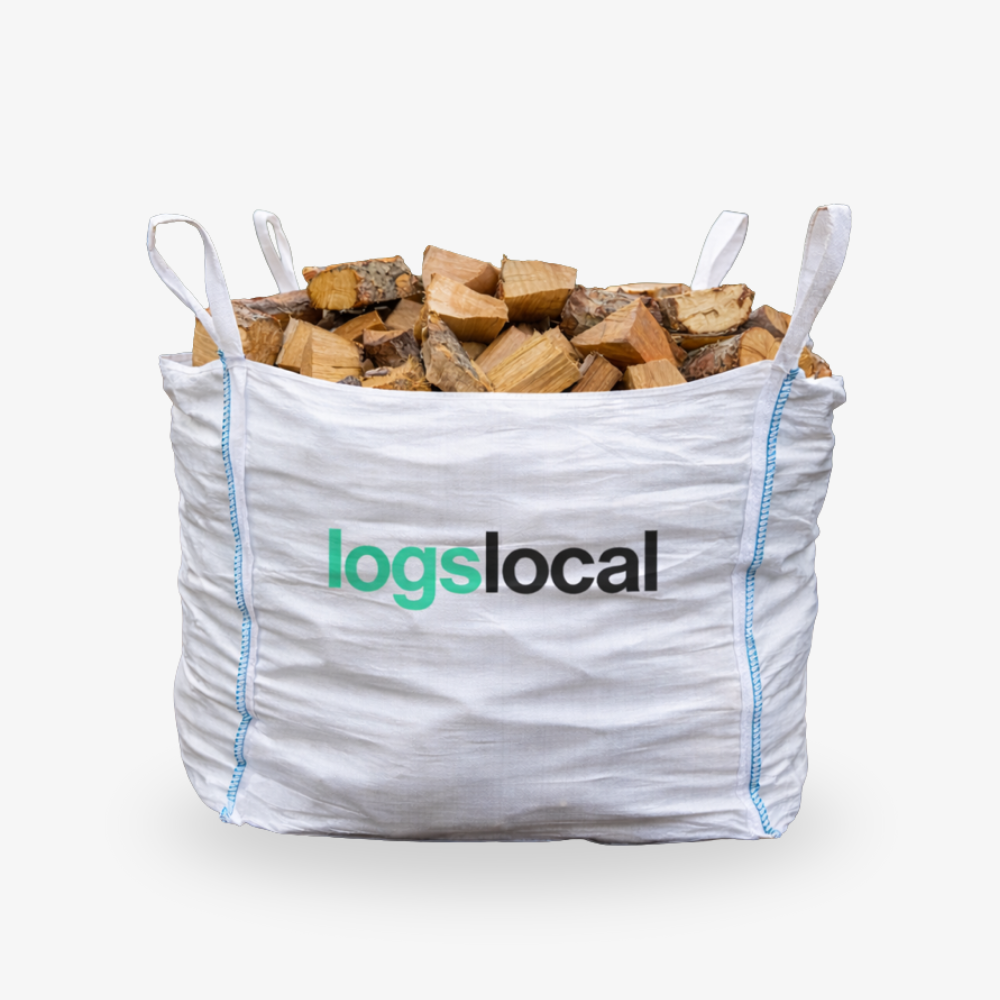 Logs Local Large Tonne Bag of Kiln Dried Hardwood Logs Dumpy Bag