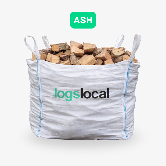 Kiln Dried Ash Logs Firewood Large Tonne Bag